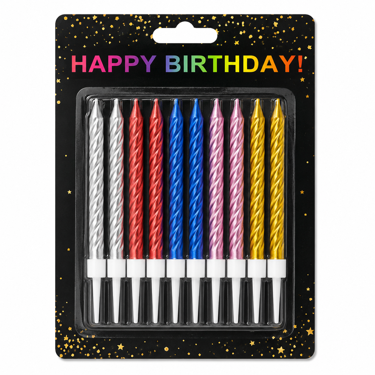 10ct Multicolor Candles