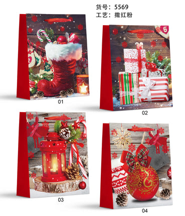 Medium Christmas Giftbag. Size : 18*24*8.5 cm