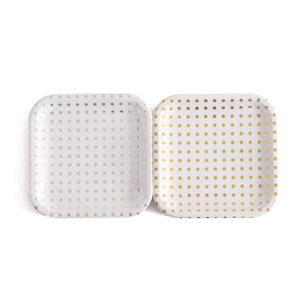 7" Plates – 10 Pieces per Pack (Square Design)