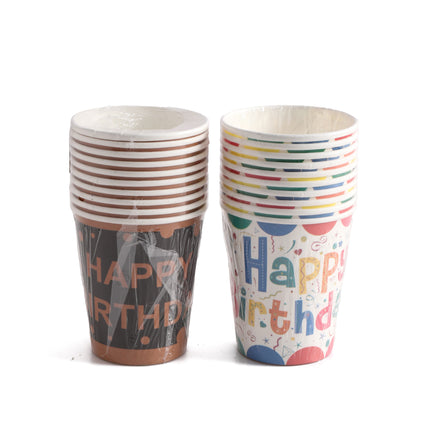 Happy Birthday Cups – 10 Pieces per Pack