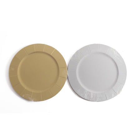 Plates – 5 Pieces per Pack (Gold and Silver)