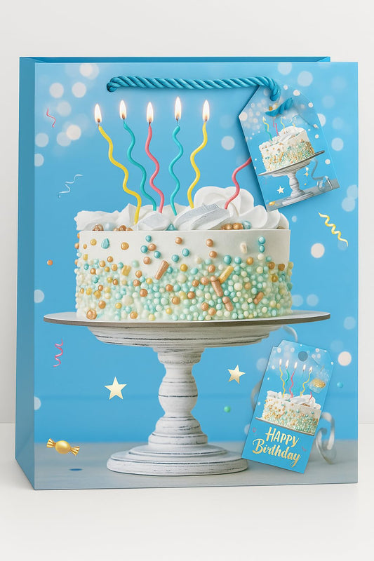 Medium Birthday Giftbag.18x24x8.5cm