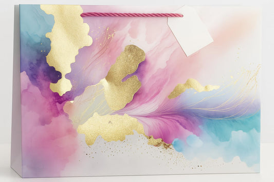 Large Horizontal Marble Pattern Everyday GiftBag.26x32x10cm