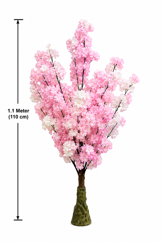 1.1M Artificial Cherry Blossom Tree - Light Pink & White