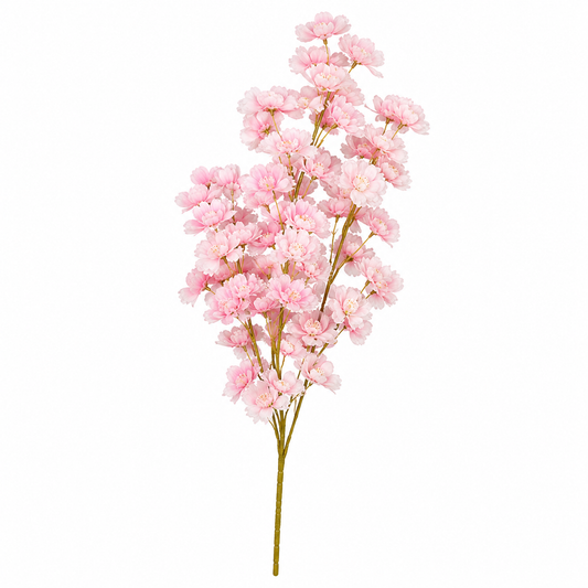 100cm Artificial Cherry Blossom Flower Stem – Light Pink