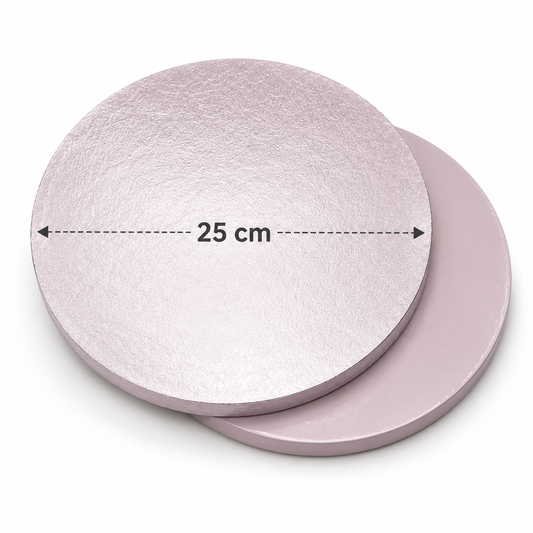 Silver Round Cake Base Board 25cm