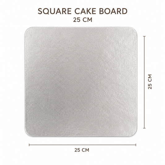25cm Square Cake Board