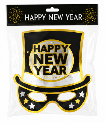 Happy New Year Party Hat Mask