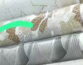 Leaf Print Dining Table Cloth Kitchen & Dining Room - 1.37 x 20 m