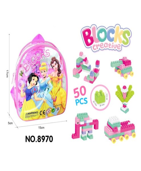 Kids Building Blocks Backpack Toy Set