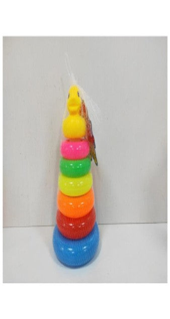 Kids Colorful Rainbow Stacking Rings Toy