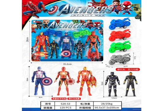 Kids Superhero Action Figure Toy Set