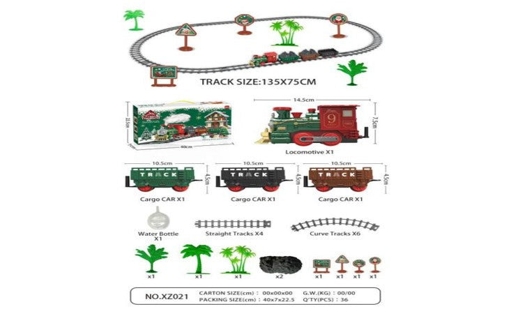 Electric Train Track Toy Set for Kids