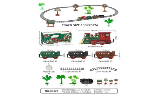 Electric Train Track Toy Set for Kids