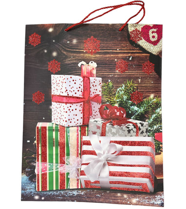 Festive Christmas Party Paper Bag  - Jumbo Size 31x40x12 cm