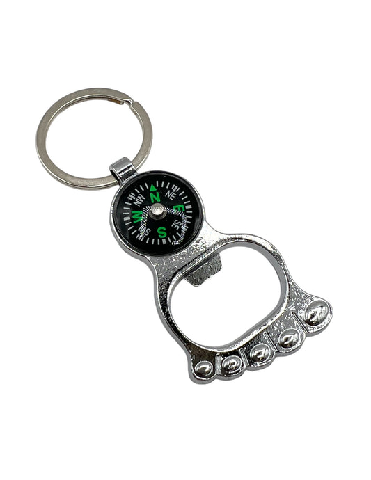 Keychain with Compass