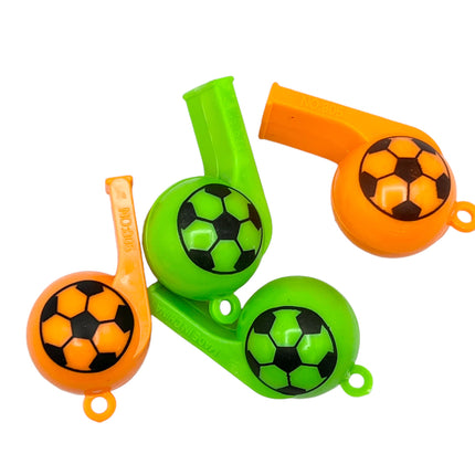 Toy Whistles – Soccer Themed, Multiple Colors