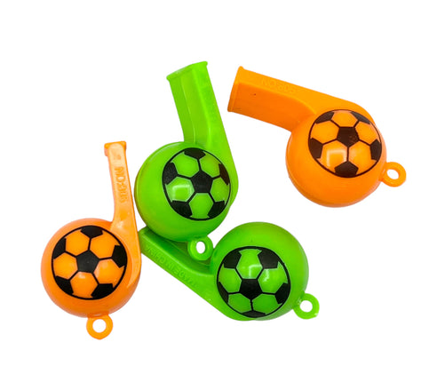 Toy Whistles – Soccer Themed, Multiple Colors