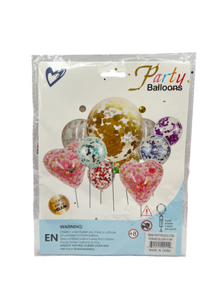 Party Balloon with confetti