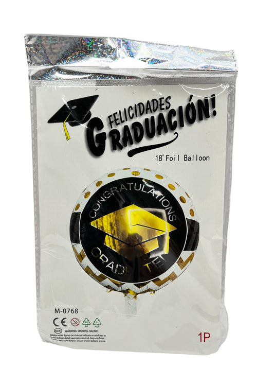 Round Mylar Graduation Balloon Set