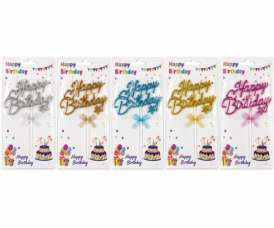 Birthday Cake Topper 12ct
