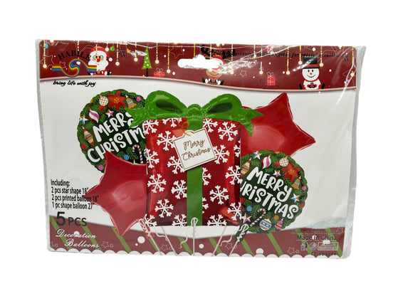 Christmas Balloons: 5 Design Mix