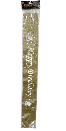 Birthday Banner/Sachet – Gold Color