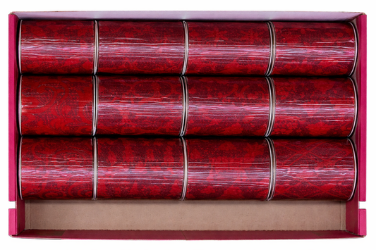 Elegant Touch Red Color Paper Ribbons Collection - 3 yards long