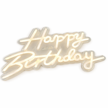 Happy Birthday LED Neon Sign Light for Birthday Party Decorations