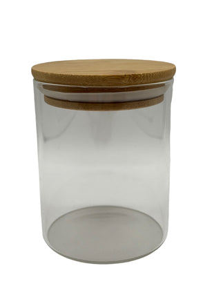 Glass Jar with Wooden Lid