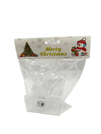 Christmas House Shaped Decoration – Comes with Hang Tag