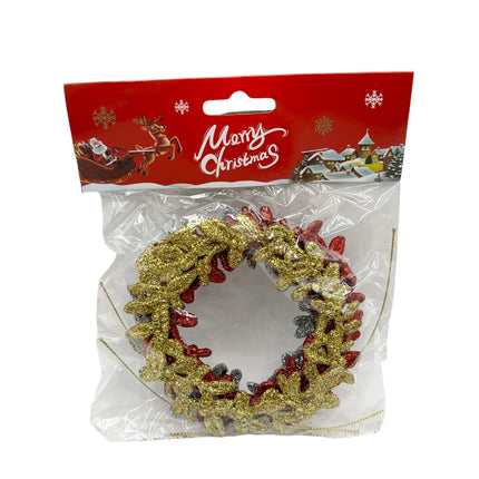 Round Garland Shaped Christmas Decoration