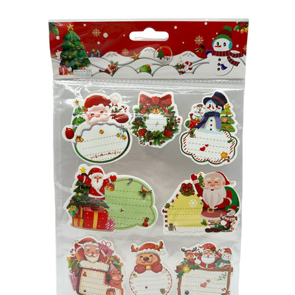 Christmas Tags – Mixed Designs (8 Pieces per Pack)