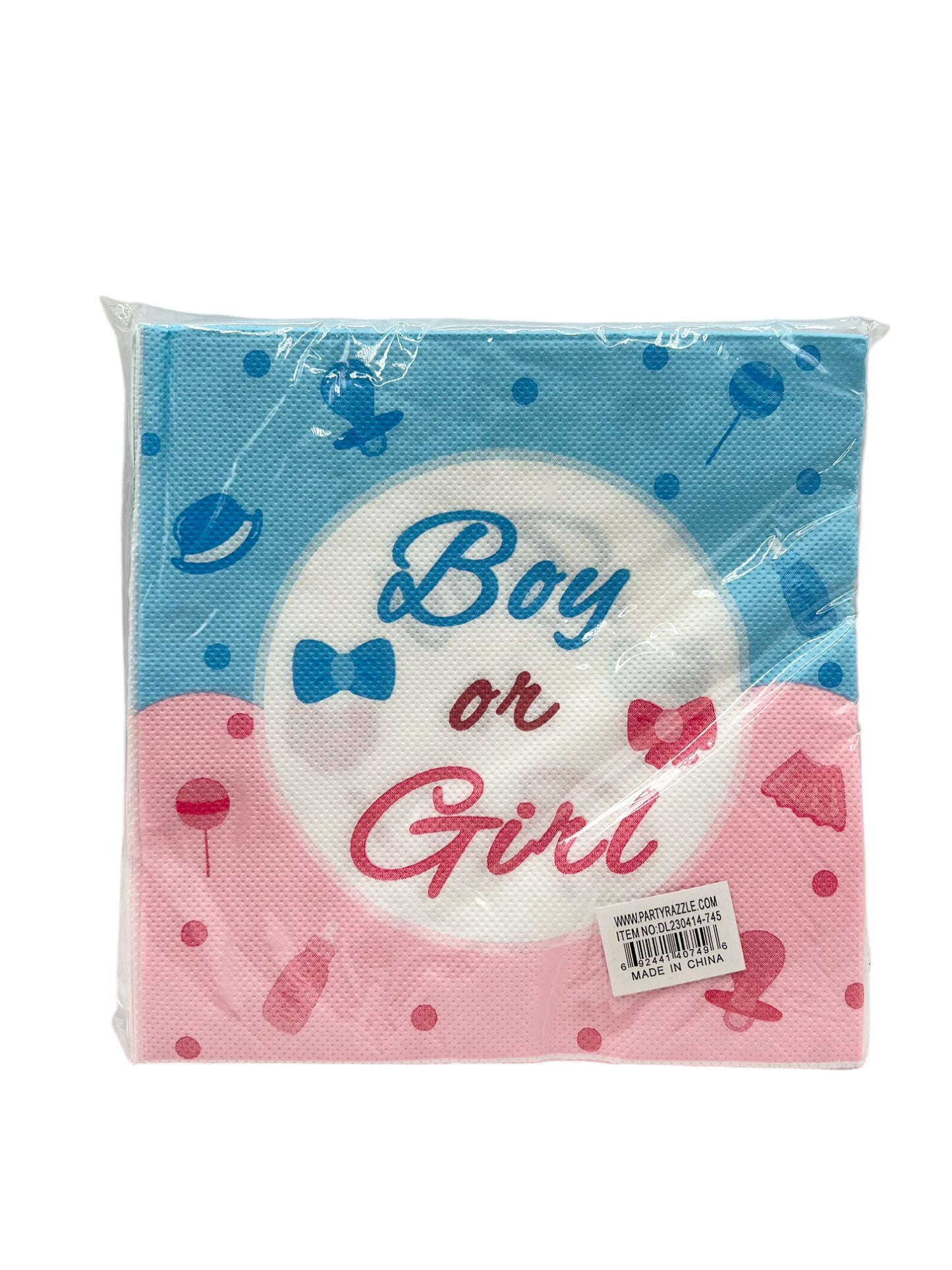 Baby Gender Reveal Lunch Napkin