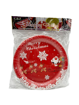 Christmas Themed Paper Plates