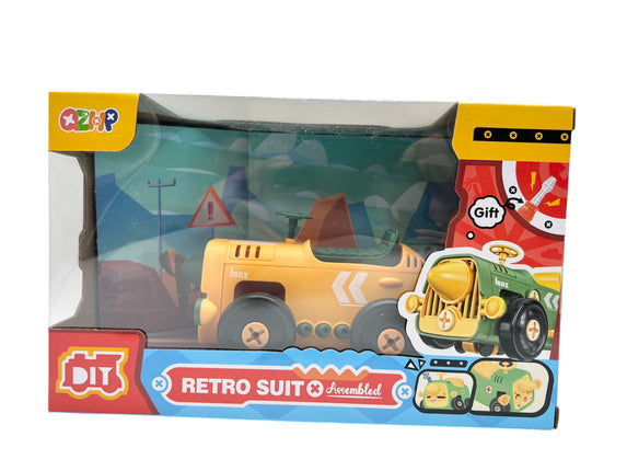 Retro Toy Vehicles – 4 Different Designs