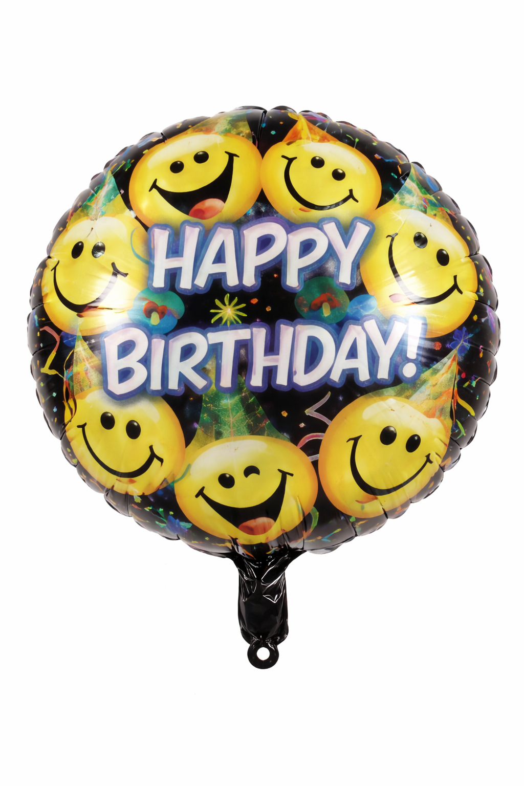 18" Inflatable Birthday Balloon-Smiley