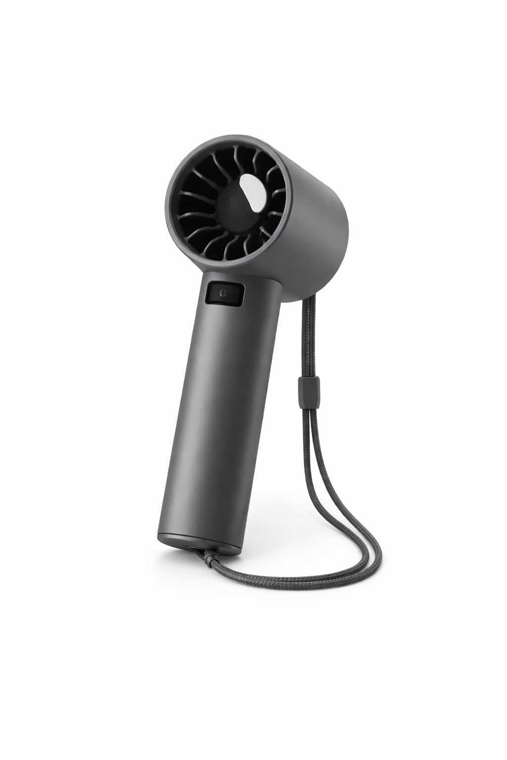 Minimalist Matte Black Handheld Turbo Fan