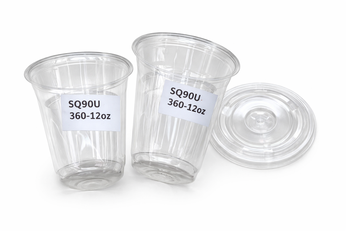 Cup with Lid - 90-12 OZ PET with cup and lid