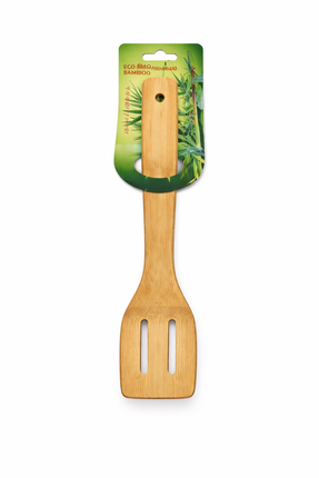 Bamboo Slotted Spoon(62)-30cm