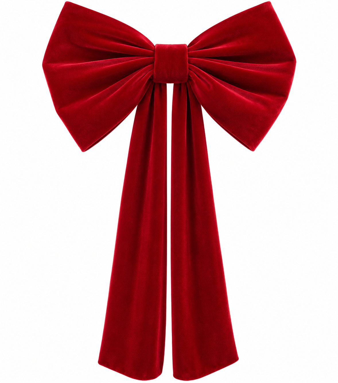 Large Red Velvet Bow Decoration
