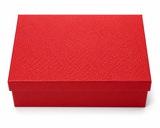 Red Rectangular Gift Box with Lid 10ct - 14.76*11.42*6.30"