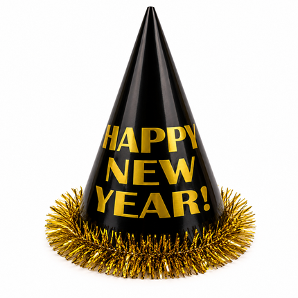 Happy New Year Cone Party Hat
