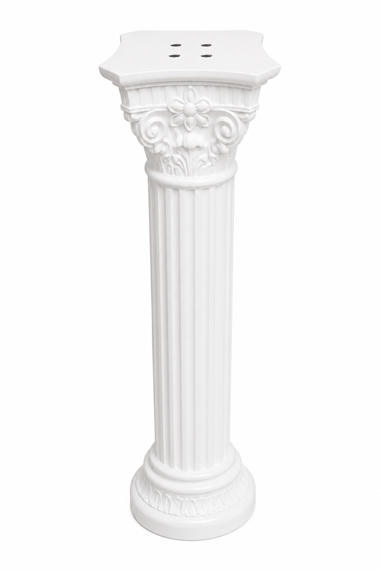 70cm White Decorative Plant Stand