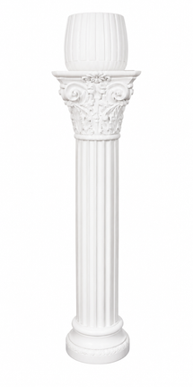 White Decorative Pedestal Plant Stand – 100cm