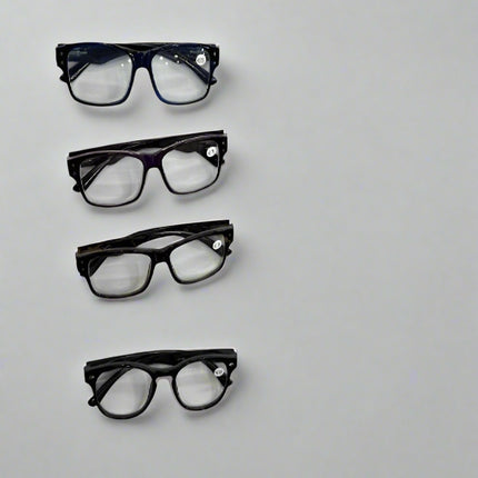 Glasses – 3.5-4 Mixed Colors (Mostly Black)