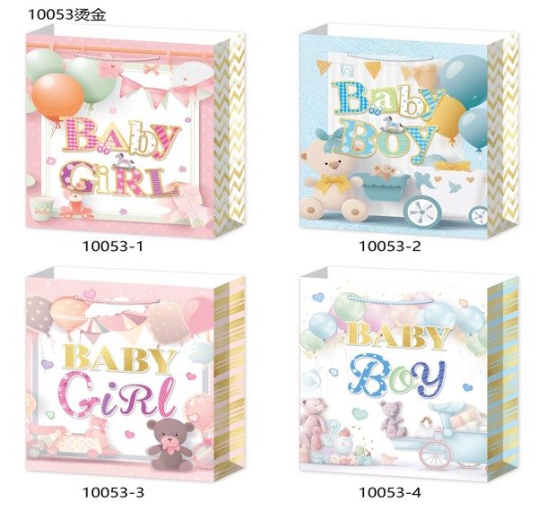 Large Baby Theme Party Favor Giftbag (Boy/Girl). 26x32x10 cm