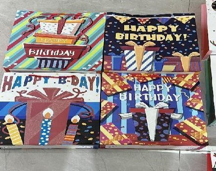 Colorful Birthday Gift Bags - Large