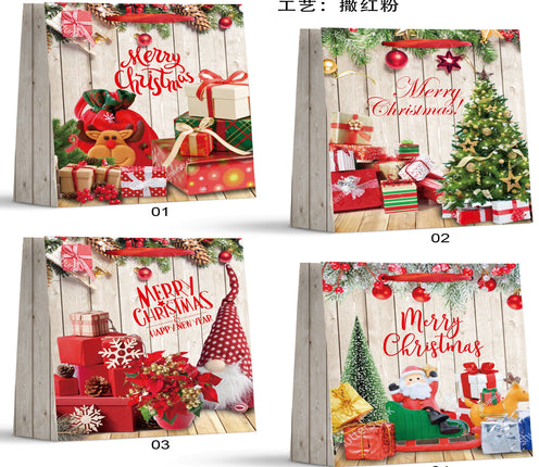 Jumbo Christmas Giftbag- Santa & GiftBoxes 31x40x12 cm