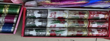 Christmas Themed Ribbons Collection - 3 yards long
